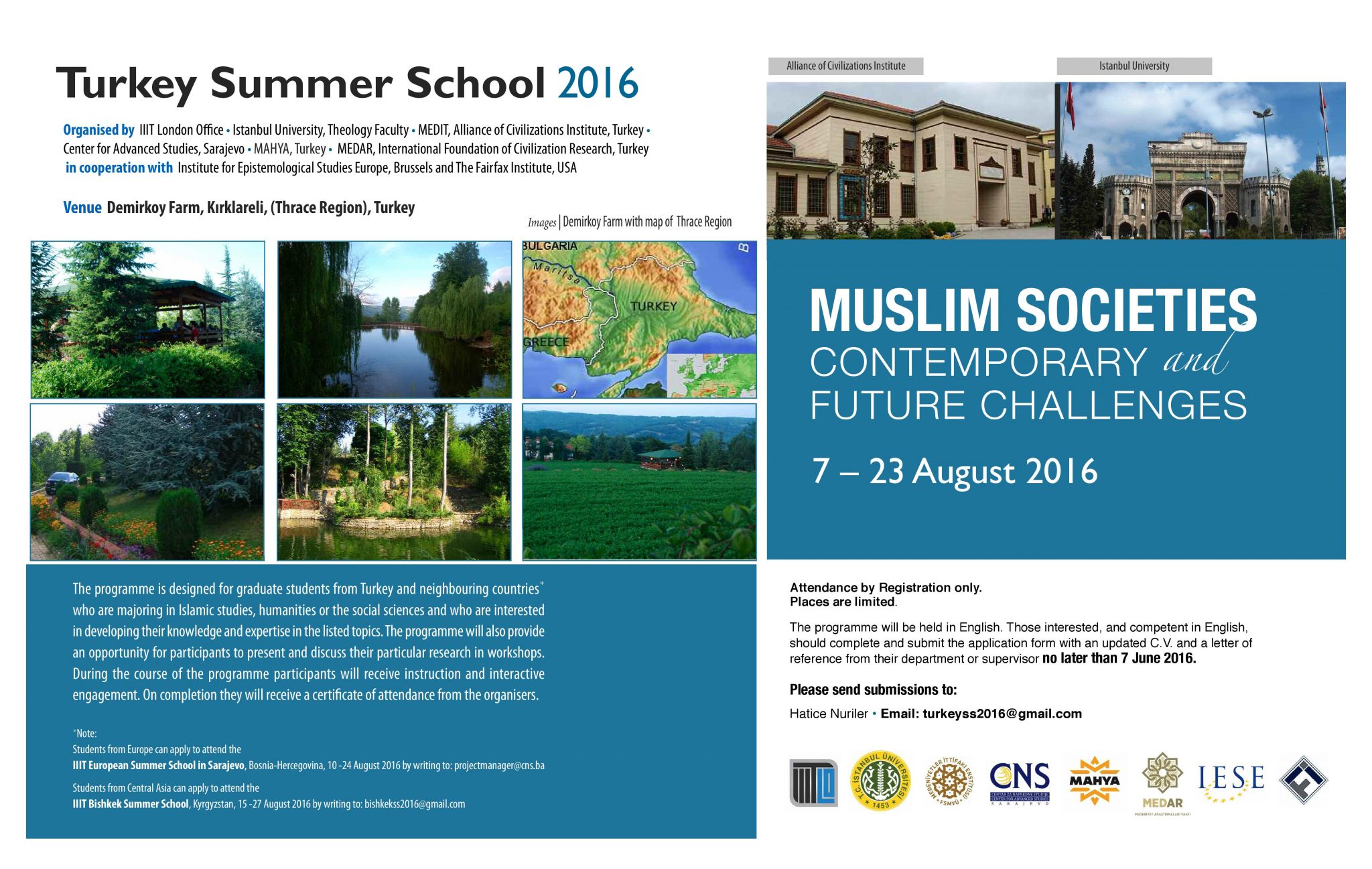 Turkey Summer School 2016